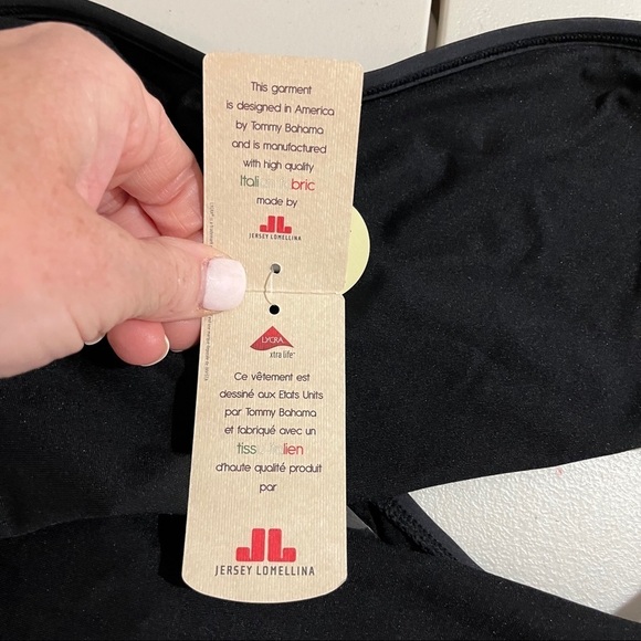 Tommy Bahama Bikini Bottom Hipster Mesh Trim Black Size 2X Plus Size Swimwear - Picture 7 of 8